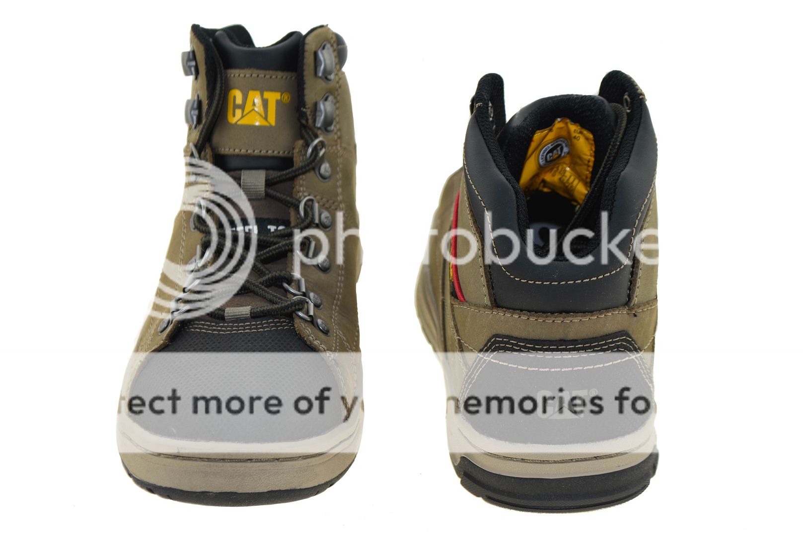 Caterpillar Men's Brode Hi 5" Steel Toe Work Shoes Bungee Cord Style P90187