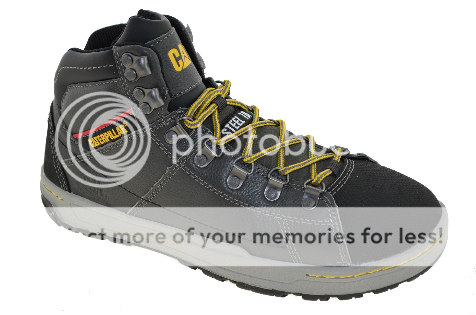 Caterpillar Men's Brode Hi 5" Steel Toe Work Shoes Pepper Style P90188