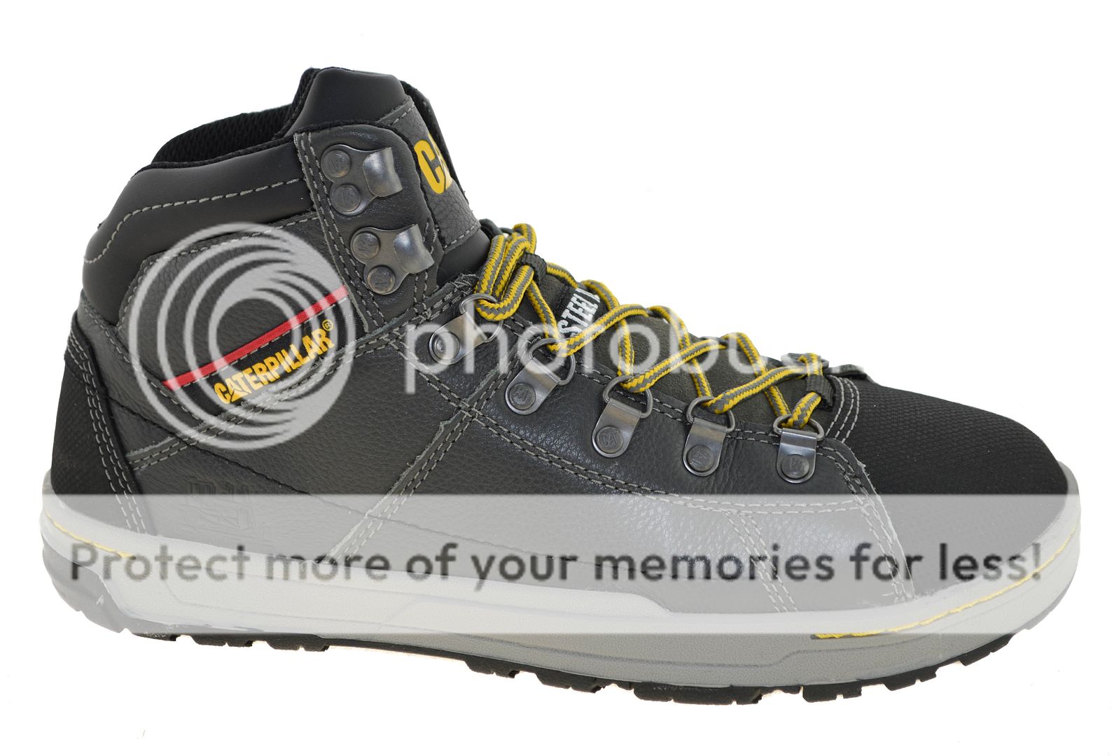 Caterpillar Men's Brode Hi 5" Steel Toe Work Shoes Pepper Style P90188