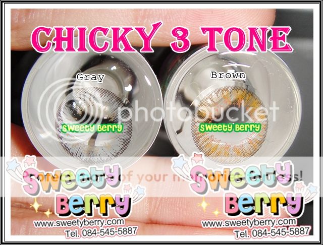 Chicky 3 Tone คอนแทคเลนส์ บิ๊กอาย Bigeye ของเกาหลี มีอย.ไทย by Sweety Berry Chicky 3 Tone คอนแทคเลนส์ บิ๊กอาย Bigeye ของเกาหลี มีอย.ไทย by Sweety Berry