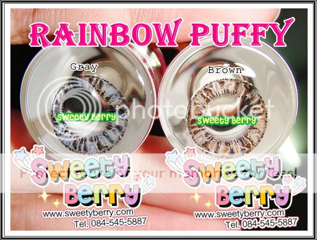 Rainbow Puffy คอนแทคเลนส์ บิ๊กอาย Bigeye ของเกาหลี มีอย.ไทย by Sweety Berry Rainbow Puffy คอนแทคเลนส์ บิ๊กอาย Bigeye ของเกาหลี มีอย.ไทย by Sweety Berry