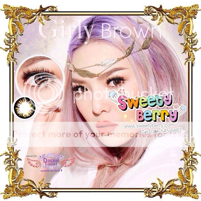 Girly เลนส์สัมผัสดรีมคัลเลอร์วัน Dreamcolor 1 คอนแทคเลนส์กันแสง UV คอนแทคเลนส์ บิ๊กอาย Bigeye ของแท้ มีอย.ไทย by Sweety Berry Girly เลนส์สัมผัสดรีมคัลเลอร์วัน Dreamcolor 1 คอนแทคเลนส์กันแสง UV คอนแทคเลนส์ บิ๊กอาย Bigeye ของแท้ มีอย.ไทย by Sweety Berry