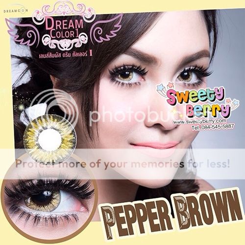 เลนส์สัมผัสดรีมคัลเลอร์วัน Dreamcolor 1 คอนแทคเลนส์กันแสง UV คอนแทคเลนส์ บิ๊กอาย Bigeye ของแท้ มีอย.ไทย by Sweety Berry เลนส์สัมผัสดรีมคัลเลอร์วัน Dreamcolor 1 คอนแทคเลนส์กันแสง UV คอนแทคเลนส์ บิ๊กอาย Bigeye ของแท้ มีอย.ไทย by Sweety Berry