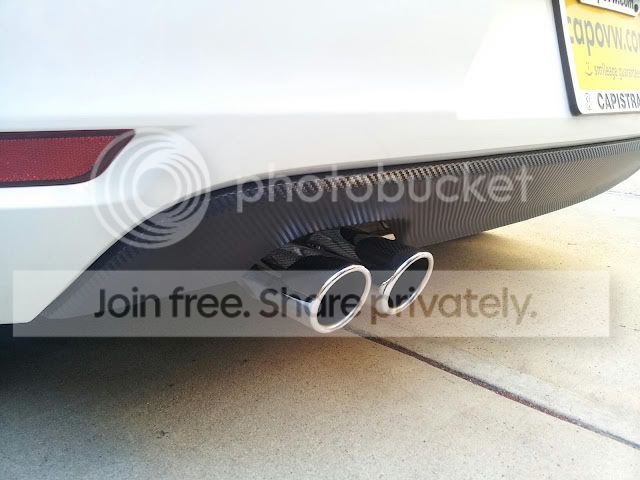 Rear diffuser wrapped in Carbon fiber vinyl | VW GTI MKVI Forum / VW ...